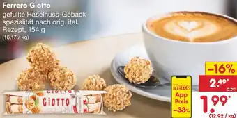 Netto Marken-Discount Ferrero Giotto 154 g Angebot