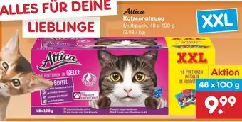 Netto Marken-Discount Attica Katzennahrung 48 x 100 g Angebot