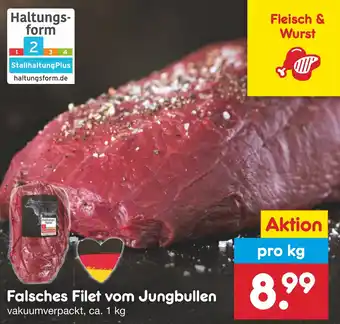 Netto Marken-Discount Falsches Filet vom Jungbullen ca. 1 kg Angebot