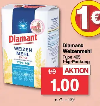 Famila Nord West Diamant Weizenmehl Type 405 1-kg-Packung Angebot