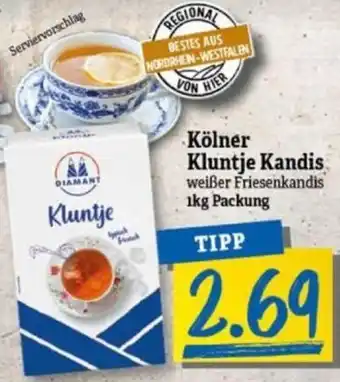 NP Discount Kölner Kluntje Kandis 1kg Packung Angebot