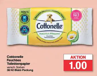 Famila Nord West Cottonelle Feuchtes Toilettenpapier versch. Sorten 38/42-Blatt-Packung Angebot