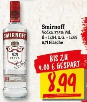 NP Discount Smirnoff Vodka 0,7 L Flasche Angebot