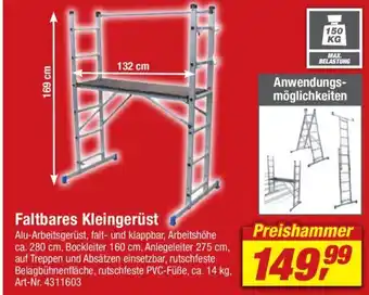 toom Baumarkt Faltbares Kleingerüst Angebot