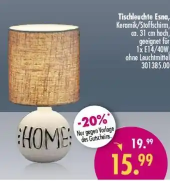 Möbel Boss Tischleuchte Esna Angebot