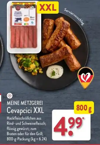 Aldi Nord MEINE METZGEREI Cevapcici XXL 800 g Packung Angebot