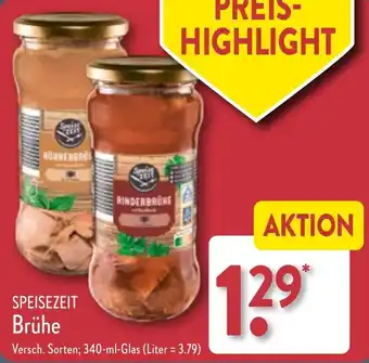 Aldi Nord SPEISEZEIT Brühe 340 ml Glas Angebot