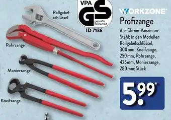 Aldi Nord WORKZONE Profizange Angebot