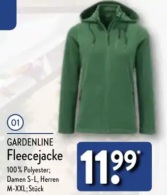 Aldi Nord GARDENLINE Fleecejacke Angebot