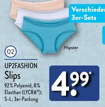 Aldi Nord UP2FASHION Slips 3er Packung Angebot