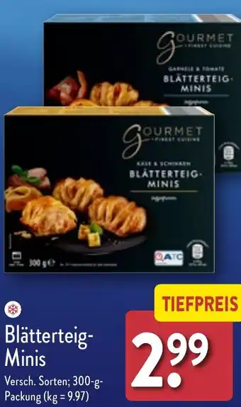 Aldi Nord Blätterteig-Minis 300 g Packung Angebot