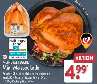 Aldi Nord MEINE METZGEREI Mini-Maispoularde 1.200 g Packung Angebot