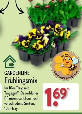 Aldi Nord GARDENLINE Frühlingsmix 10er Tray Angebot