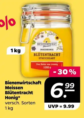 NETTO Bienenwirtschaft Meissen Blütentracht Honig 1 kg Angebot