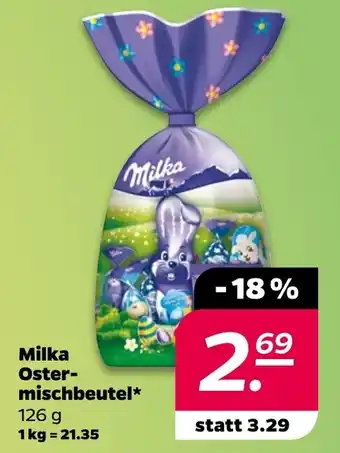 NETTO Milka Oster-mischbeutel 126 g Angebot