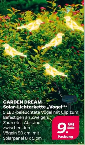 NETTO GARDEN DREAM Solar-Lichterkette ,,Vogel Angebot