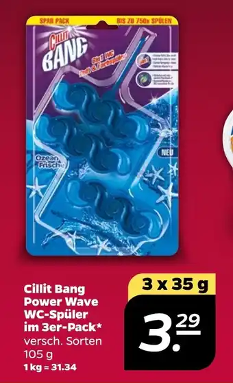 NETTO Cillit Bang Power Wave WC-Spüler im 3er-Pack 3 x 35 g Angebot