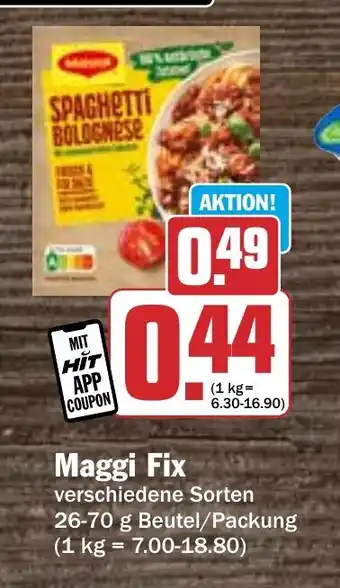 Hit Maggi Fix 26-70 g Beutel Angebot