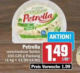 Hit Petrella 100-125 g Packung Angebot