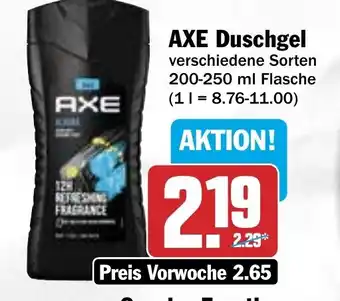 Hit AXE Duschgel 200-250 ml Flasche Angebot