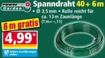 Norma Powertec Garden Spanndraht 40+ 6m Angebot