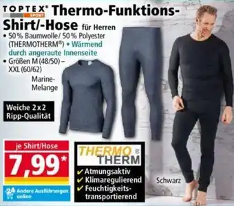 Norma TOPTEX Thermo-Funktions Shirt/Hose Angebot