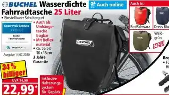 Norma BUCHEL Wasserdichte Fahrradtasche 25 Liter Angebot