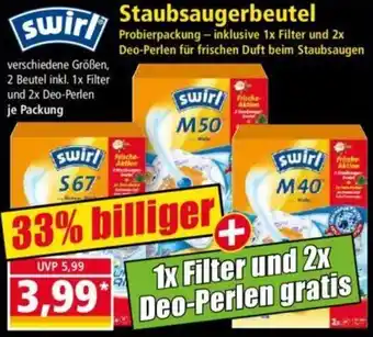 Norma Swirl Staubsaugerbeutel Angebot