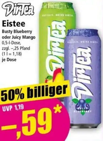 Norma DirTea Eistee 0,5 L Dose Angebot