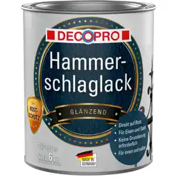 Sonderpreis Baumarkt DECOPRO Hammerschlaglack silber für innen und außen Angebot