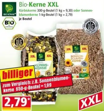 Norma BIO SONNE Bio-Kerne XXL 300 g/1 kg Beutel Angebot