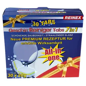 Sonderpreis Baumarkt Reinex Geschirr Reiniger Tabs 7in1 30 Stück Angebot