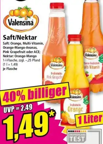 Norma Valensina Saft/Nektar 1 Liter Angebot