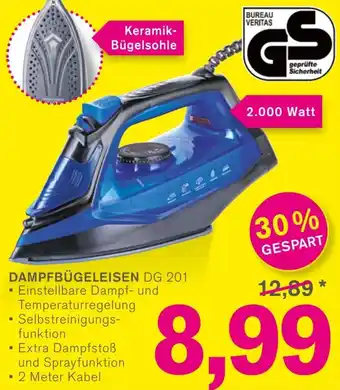 KODi DAMPFBÜGELEISEN DG 201 Angebot