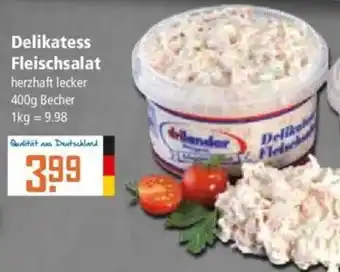 Klaas und Kock Delikatess Fleischsalat 400g Becher Angebot