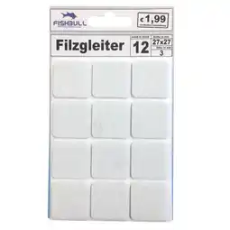 Sonderpreis Baumarkt Filzgleiter 27x27 mm 12 Stück selbstklebend quadratisch in weiß Angebot