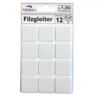 Sonderpreis Baumarkt Filzgleiter 27x27 mm 12 Stück selbstklebend quadratisch in weiß Angebot