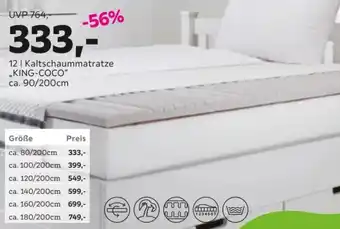 Mömax Kaltschaummatratze ,,KING-COCO" ca. 90/200cm Angebot