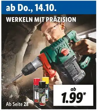 Lidl Parkside werkeln mit präzision Angebot