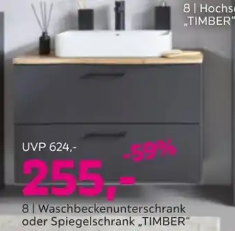 Mömax Waschbeckenunterschrank oder Spiegelschrank ,,TIMBER" Angebot