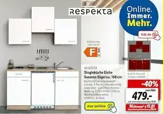 Lidl Respekta singleküche eiche sonoma sägerau Angebot