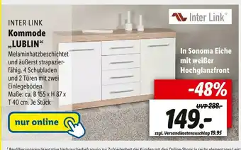 Lidl Inter link kommode „lublin“ Angebot