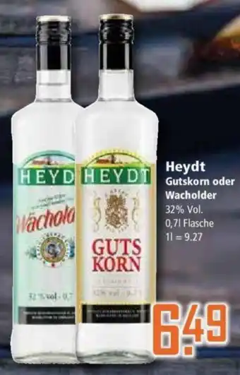 Klaas und Kock Heydt Gutskorn oder Wacholder 0,7 L Flasche Angebot