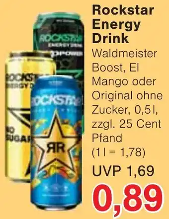 Jawoll Rockstar Energy Drink 0,5 L Angebot