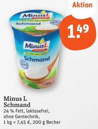 tegut Minus L Schmand 200 g Becher Angebot