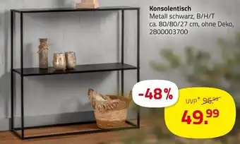 ROLLER Konsolentisch Angebot
