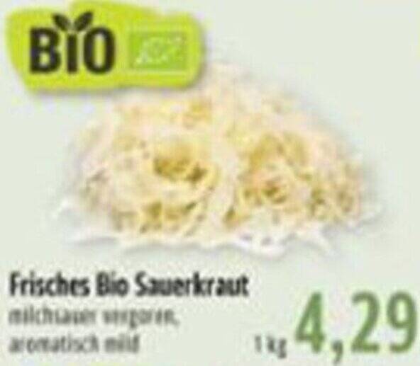 Frisches Bio Sauerkraut 1 kg Angebot bei BUNGERT