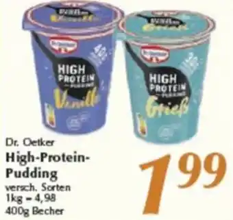 inkoop Dr. Oetker High-Protein-Pudding 400g Becher Angebot