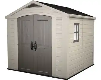 Hornbach Kunststoffhaus Keter Factor 8x8 248,5 x 255 cm beige Angebot