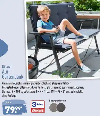 Aldi Nord Belavi Alu Gartenbank Angebot